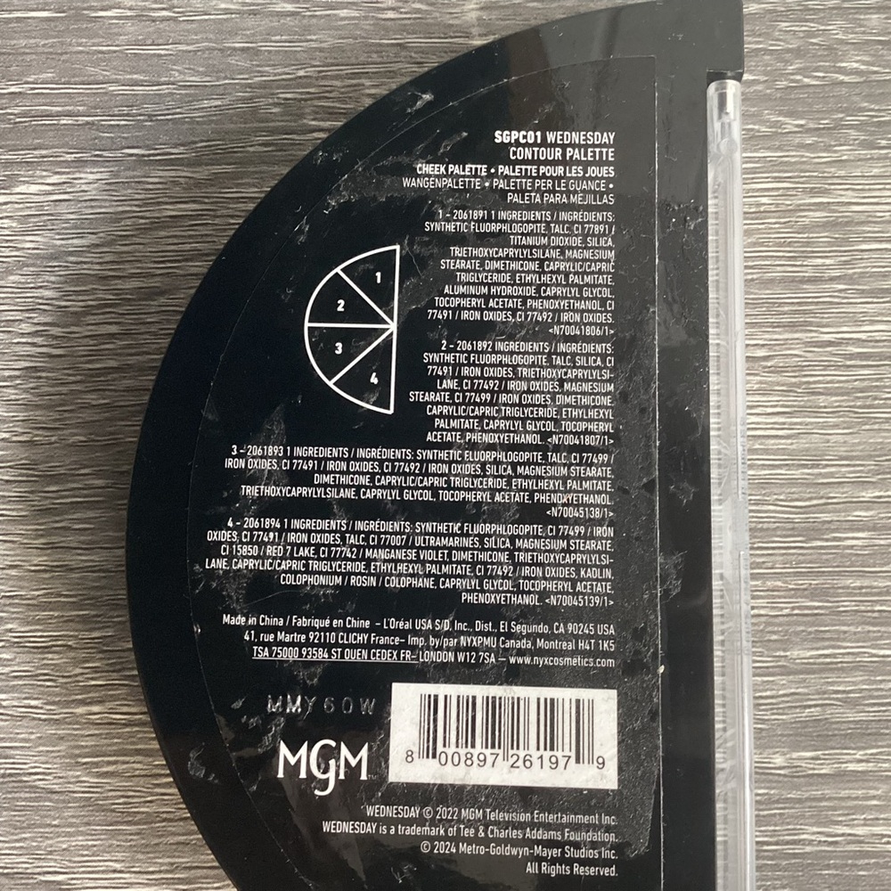 NYX PROFESSIONAL MAKEUP Wednesday Stained Glass Contour Palette - Picture 7 of 7